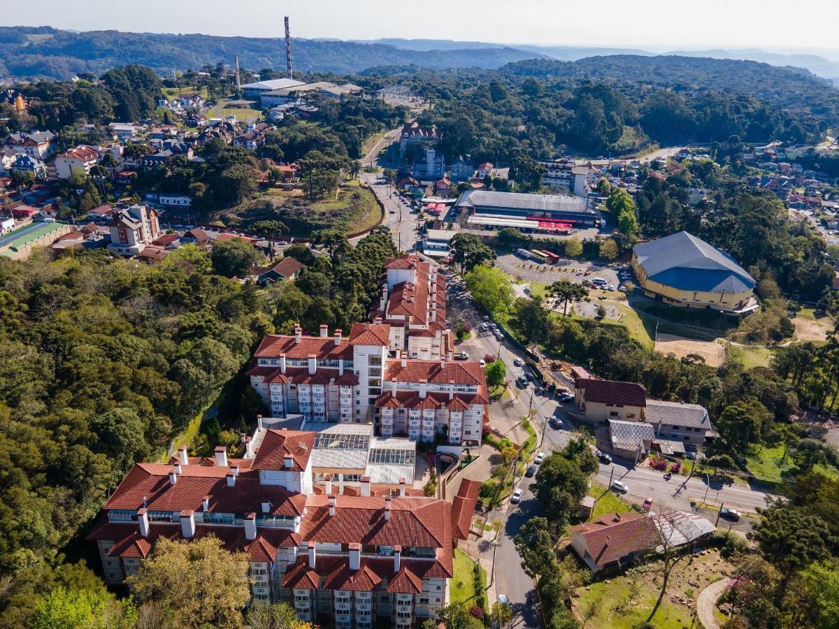 Apto No Centro De Gramado Com Piscina Termica المظهر الخارجي الصورة